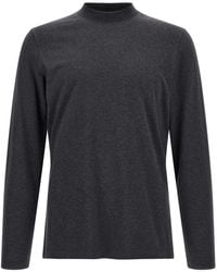 Brunello Cucinelli - Solid Mock Collar T-Shirt - Lyst