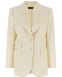 Dolce & Gabbana - Solid Peaked Lapel Blazer - Lyst