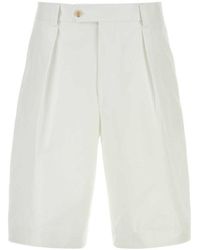 BOSS - Pleated Tailored Shorts - Lyst