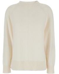 Max Mara - Solid Crew Neck Sweater - Lyst
