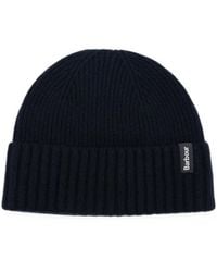 Barbour - Logo Beanie Cap - Lyst
