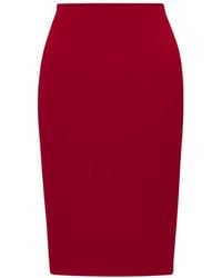 Saint Laurent - Mid-Rise Pencil Skirt - Lyst