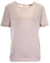 Weekend by Maxmara - Solid Round Neck T-Shirt - Lyst