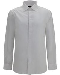 Giorgio Armani - Slim Textured Shirt - Lyst