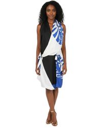 Bottega Veneta - Printed Halter Neck Dress - Lyst