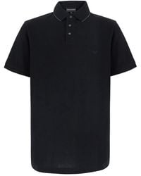 Emporio Armani - Polo Shirt Piquet Cotton T-Shirts - Lyst