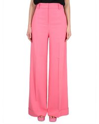 Moschino - Regular Flat Front Pants - Lyst