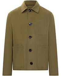 Ami Paris - Solid Shirt Collar Jacket - Lyst