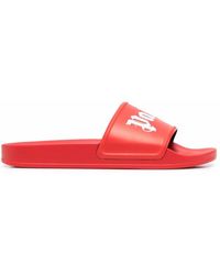 Palm Angels - Logo Pool Slides - Lyst