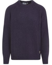 Carhartt - Knitted Wool Blend Sweater With Round Neck - Lyst