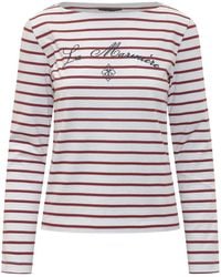 The Seafarer - Stripes Round Neck T-Shirt - Lyst