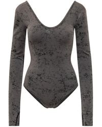 DIESEL - Printed Scoop Neck Top - Lyst