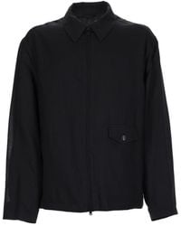 Our Legacy - Solid Shirt Collar Jacket - Lyst