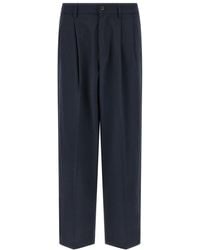Department 5 - Dark Loose Pleated Pants - Lyst