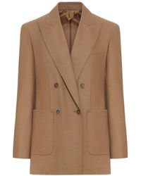 Max Mara - Double-Breasted Cashmere Jacket - Lyst