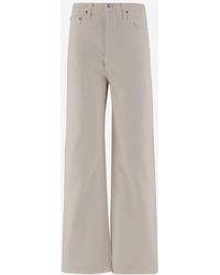 RE/DONE - Stretch Cotton Pants - Lyst