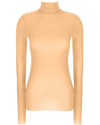 Jil Sander - Silk Turtleneck Top - Lyst