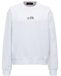 DSquared² - Logo Crew Neck Sweatshirt - Lyst
