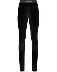 Tom Ford - Logo Leggings Triacetate Trousers - Lyst