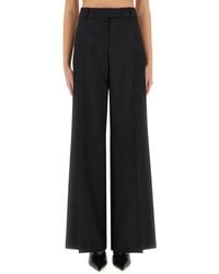 McQueen - Wide Flat Front Pants - Lyst