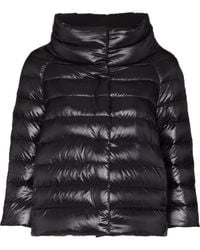 Herno - Short Puffer Jacket With Glossy Finish - Lyst
