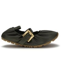 Balmain - Buckle Ballet Flats - Lyst