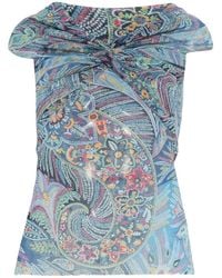 Etro - Paisley Off Shoulder Top - Lyst