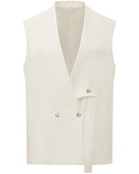 BOSS - Solid V Neck Blazer - Lyst