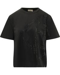 Herno - Embellished Crew Neck T-Shirt - Lyst