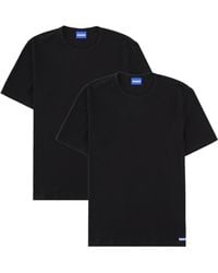 HUGO - 2-Pack Solid Crew Neck T-Shirts - Lyst