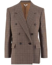 Chloé - Jacket Double-Breasted Wool - Lyst
