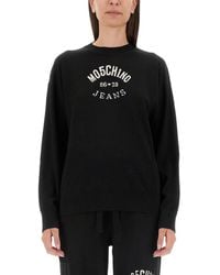 Moschino - Logo Crew Neck Sweater - Lyst