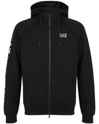 EA7 - Graphic Logo Hoodie - Lyst
