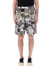 Marni - Floral Print Bermuda Shorts - Lyst