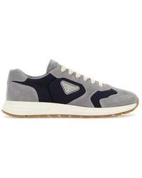 Prada - Two-Tone Logo Sneakers - Lyst