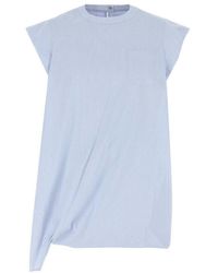 Sacai - Embroidered Poplin Top - Lyst