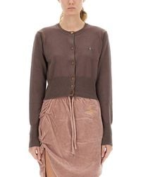 Vivienne Westwood - Solid Round Neck Cardigan - Lyst