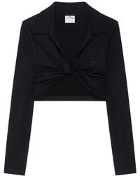 Courreges - Cropped Top With Polo Collar - Lyst