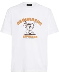 DSquared² - Crewneck Printed T-Shirt - Lyst