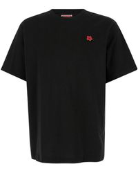 KENZO - Crewneck T-Shirt With Boke Flowers - Lyst