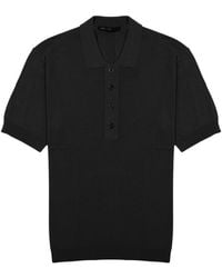 Low Brand - Solid Shirt Collar Polo - Lyst