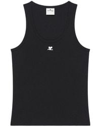 Courreges - Knitted Scoop Neck Top - Lyst