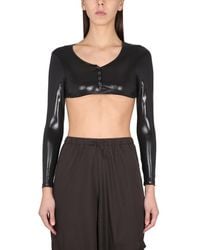 NOT AFTER TEN - Solid Scoop Neck Top - Lyst