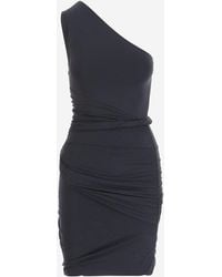 Patou - Draped One-Shoulder Mini Dress - Lyst