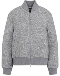 Peserico - Textured Mock Collar Jacket - Lyst