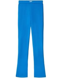 Off-White c/o Virgil Abloh - High Waisted Flared Leggings - Lyst