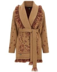 Alanui - Paisley Shawl Neck Cardigan - Lyst