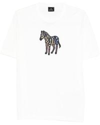 Paul Smith - Zebra Organic Cotton T-Shirt - Lyst