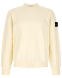 Stone Island - Off Crew Neck Sweatshirt - Lyst