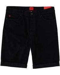 HUGO - Shorts With Patch Logo - Lyst